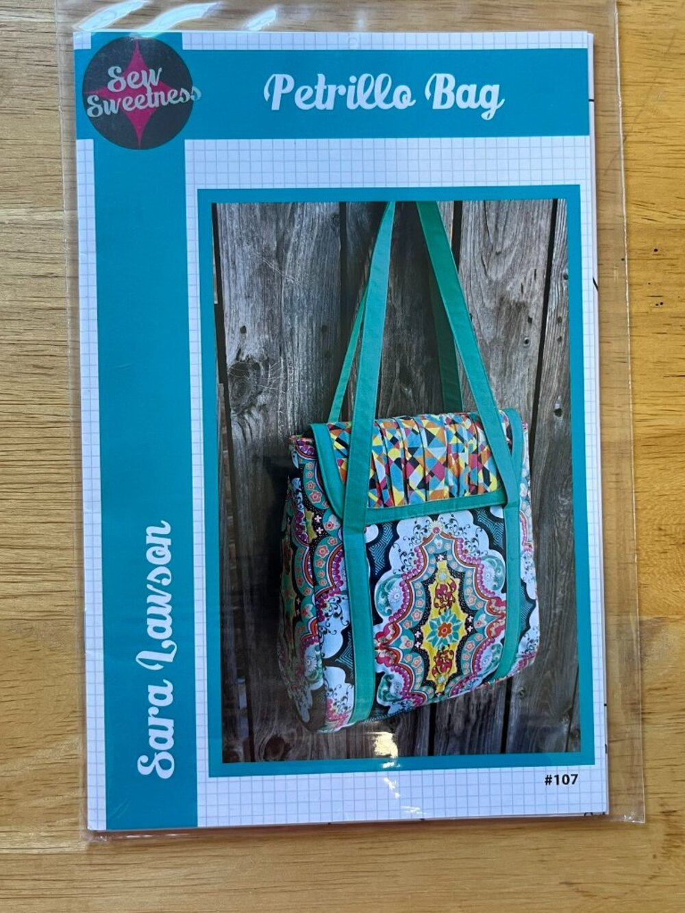 Sew Sweetness #107 PETRILLO BAG by Sara Lawson UNCUT Sewing Pattern